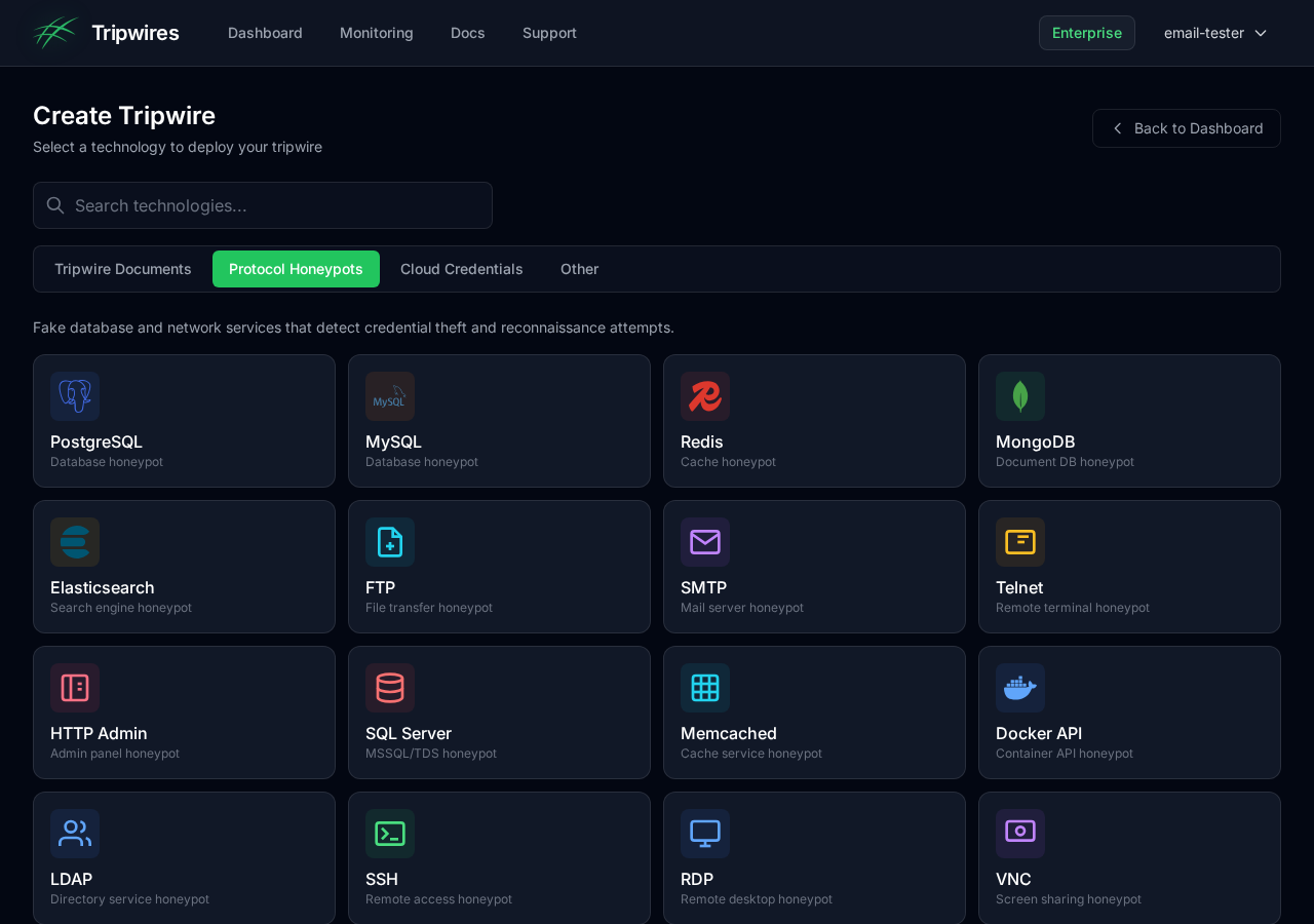 Create tripwire page